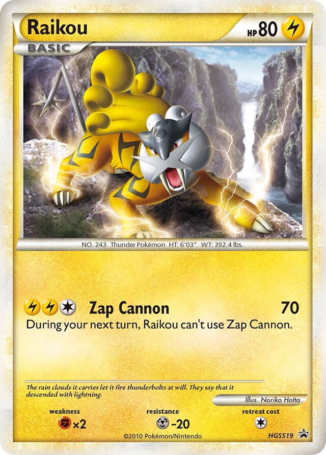 Raikou HGSS Black Star Promos HGSS19 PROMO