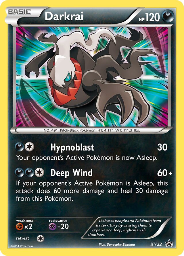 Darkrai XY Black Star Promos XY22 PROMO