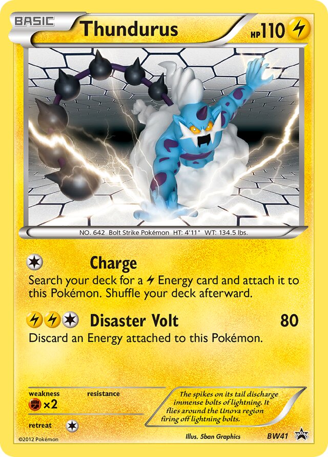 Thundurus BW Black Star Promos BW41 PROMO