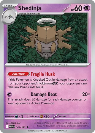 061/132 Shedinja MEG Uncommon