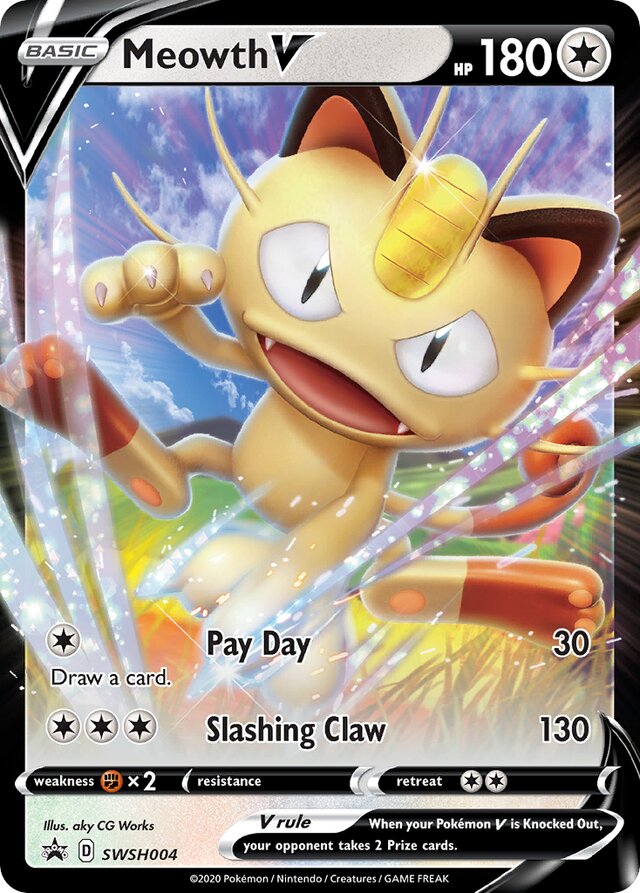 SWSH004 Meowth V SSP PROMO