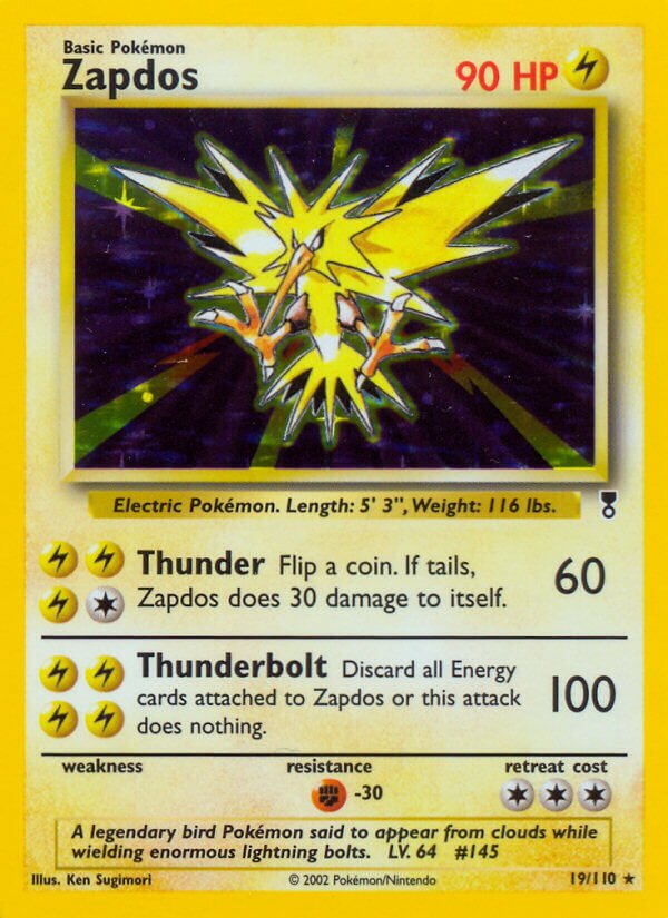 19/110 Zapdos LC Rare Holo