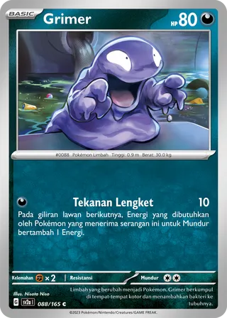 Grimer (Pokémon Card 151 088/165)