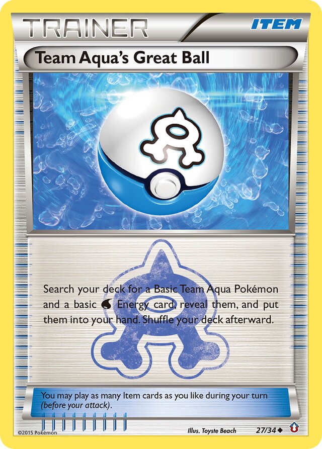 Team Aqua's Great Ball Double Crisis 27/34 Uncommon