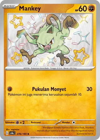 Mankey (Shiny Treasure ex 276/190)