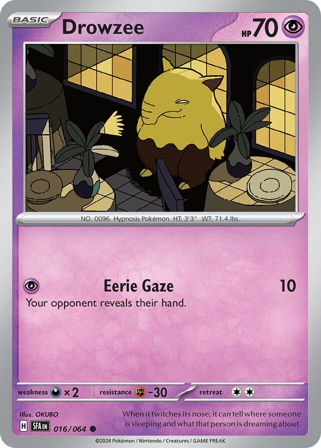 Drowzee Shrouded Fable 016/064 Common