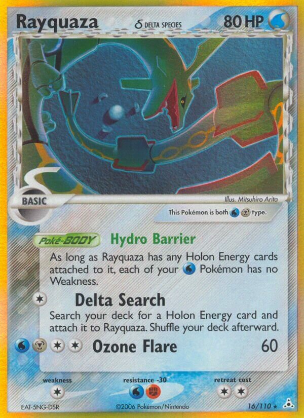 Rayquaza δ Holon Phantoms 16/110 Rare Holo