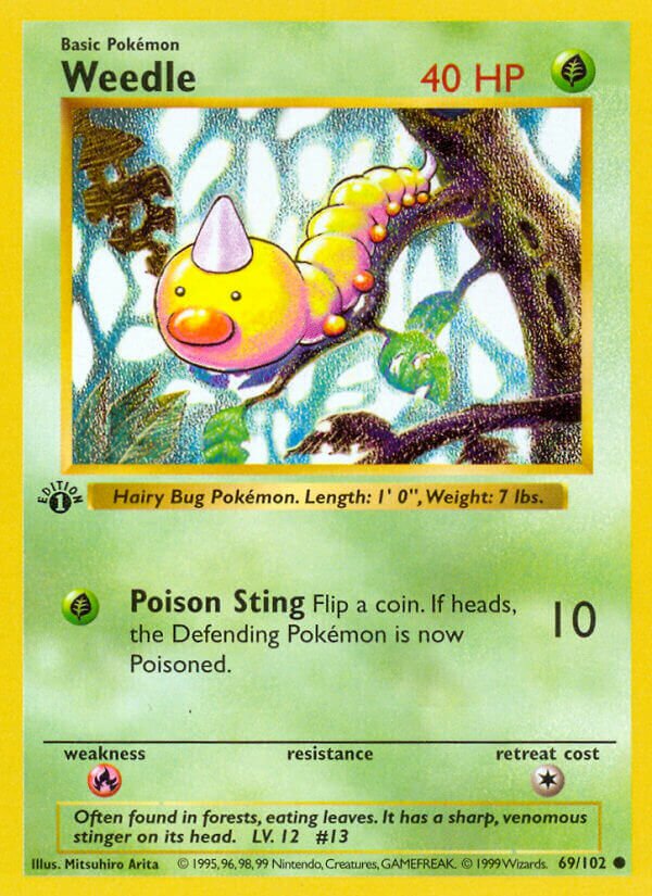 Weedle Base 69/102 Common