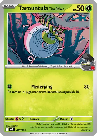Team Rocket's Tarountula (MEGA Dream ex 015/193)