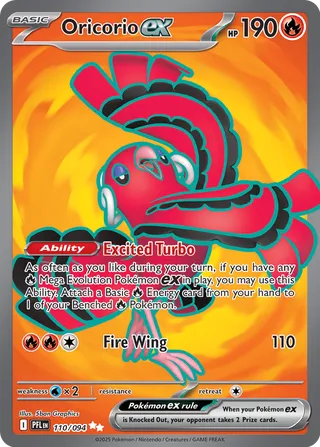 Oricorio ex (Phantasmal Flames 110/094)