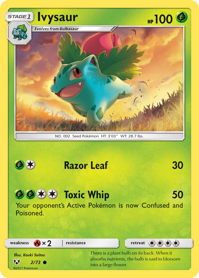 Ivysaur Shining Legends 2/73 Common