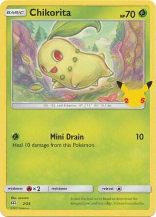 Chikorita (McDonald's Collection 2021 2/25) – TCG Collector