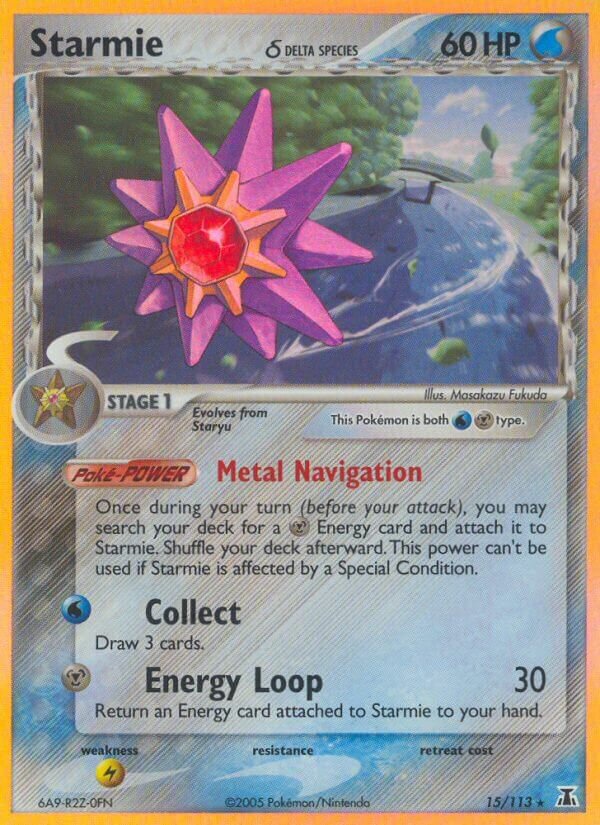 Starmie (Delta Species) 15/113 3 EX DELTA SPECIES HOLO RARE PTCG