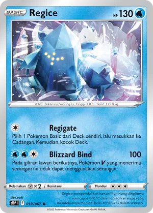 Regice (Space Juggler 019/067)