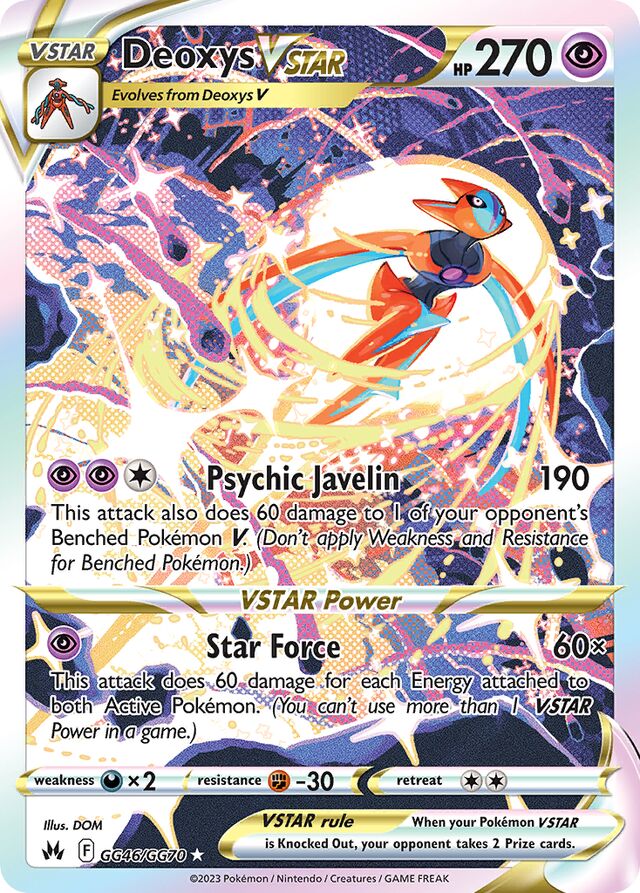 DeoxysVSTAR Crown Zenith GG46/GG70 GGU