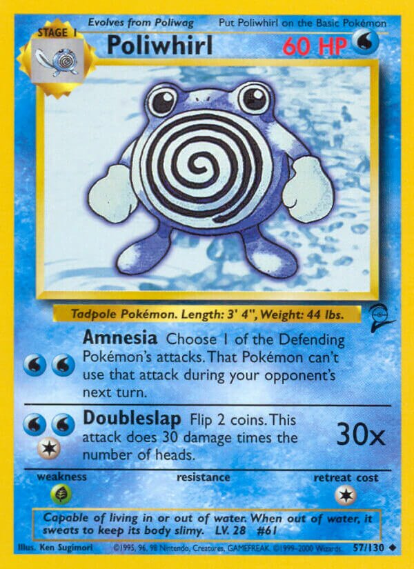 Poliwhirl Base 2 57/130 Uncommon