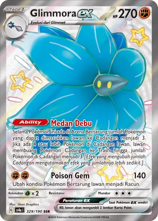 Glimmora ex (Shiny Treasure ex 329/190)