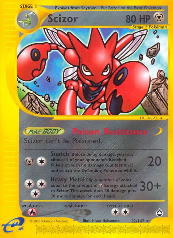 32/147 Scizor AQ Rare
