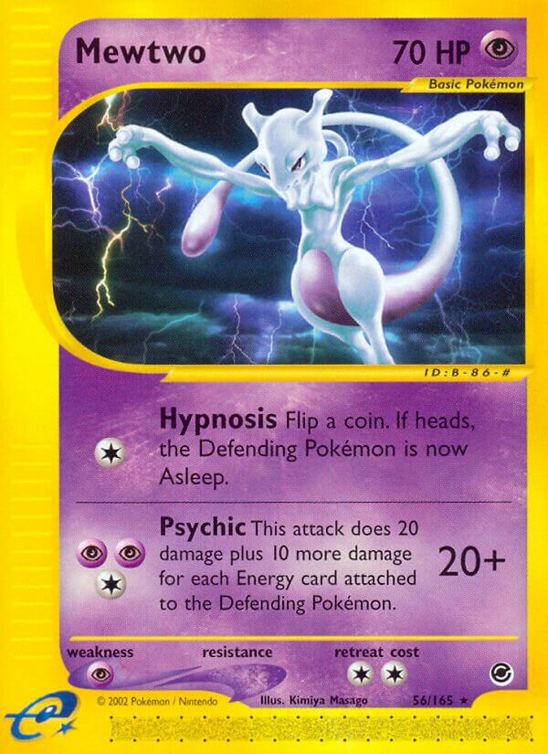 56/165 Mewtwo EX Rare