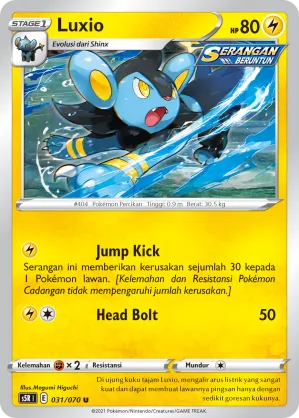 Luxio (Rapid Strike Master 031/070)