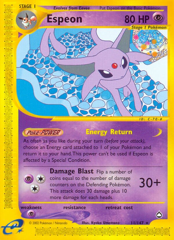 11/147 Espeon AQ Rare