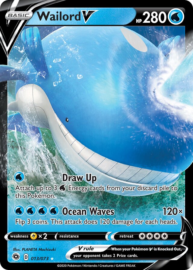 WailordV Champion's Path 013/073 Ultra-Rare Rare