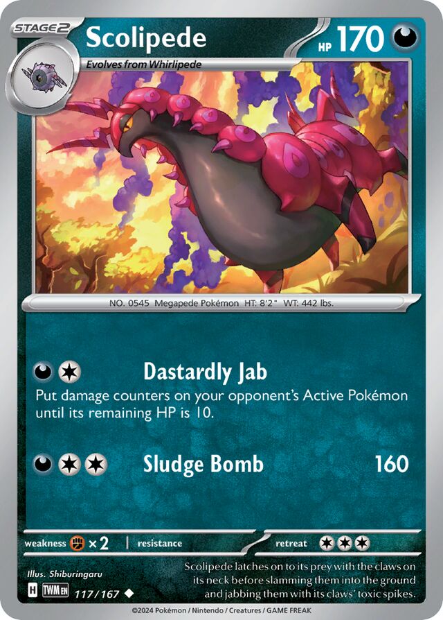 117/167 Scolipede TWM Uncommon