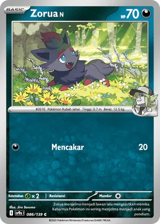 N's Zorua (Bonds of Destiny 086/139)