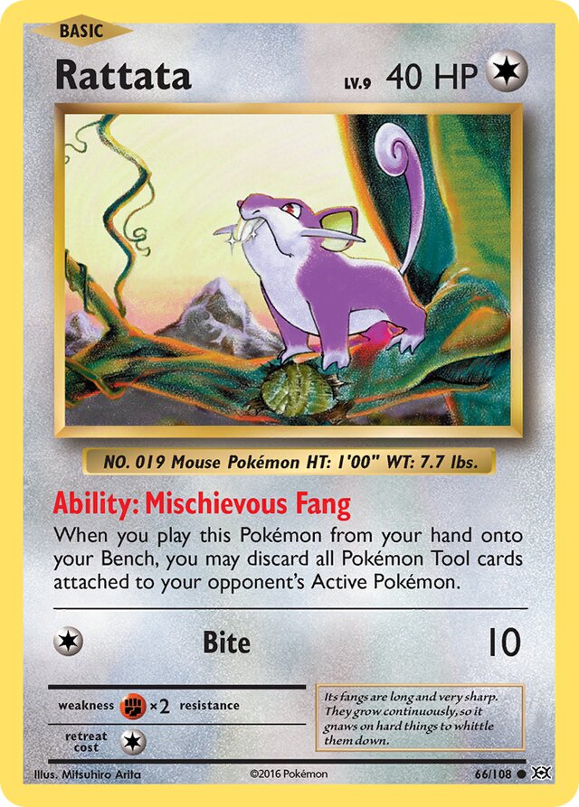 Rattata Evolutions 66/108 Common