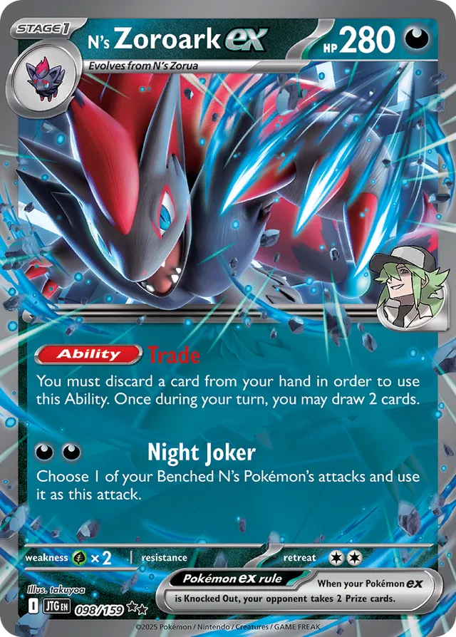 N's Zoroarkex Journey Together 098/159 Double Rare