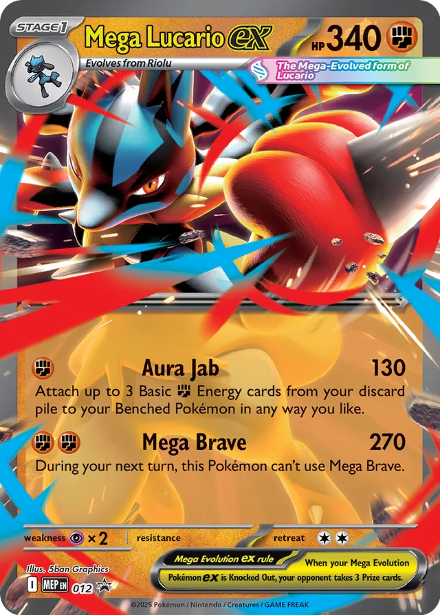 12 Mega Lucario ex PROMO