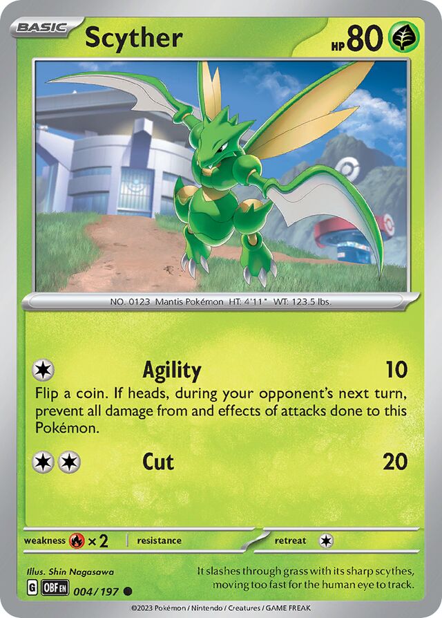 004/197 Scyther OBF Common