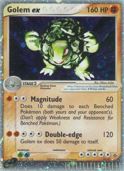 91/97 Golem ex DR Rare Holo ex