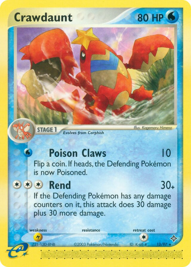 13/97 Crawdaunt DR Rare
