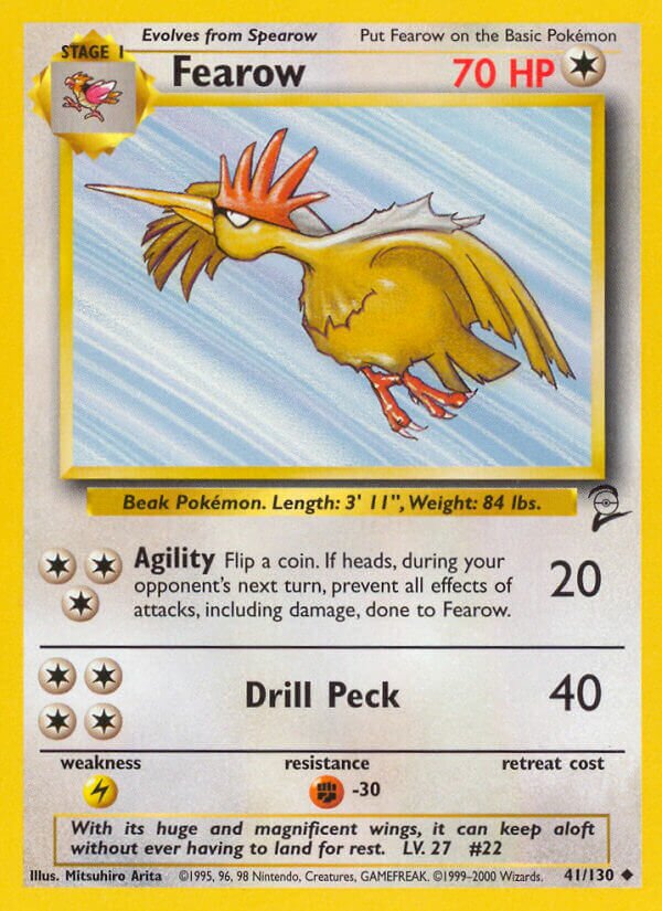 Fearow Base 2 41/130 Uncommon