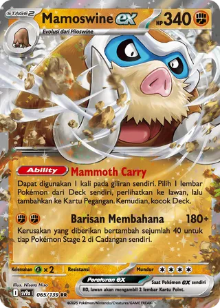 Mamoswine ex (Bonds of Destiny 065/139)