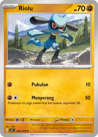 Riolu (Scarlet ex 040/078)