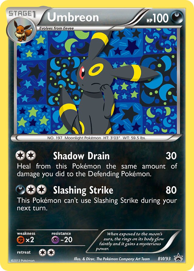 Umbreon BW Black Star Promos BW93 PROMO