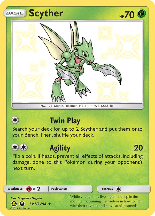 SV1/SV94 Scyther HIF Rare Shiny
