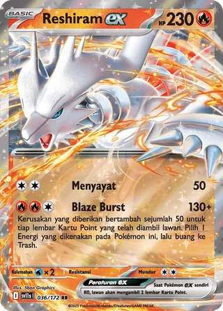 Reshiram ex (Black & White 036/172)