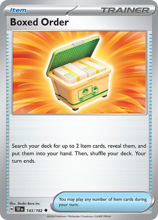 Boxed Order (Temporal Forces 143/162)