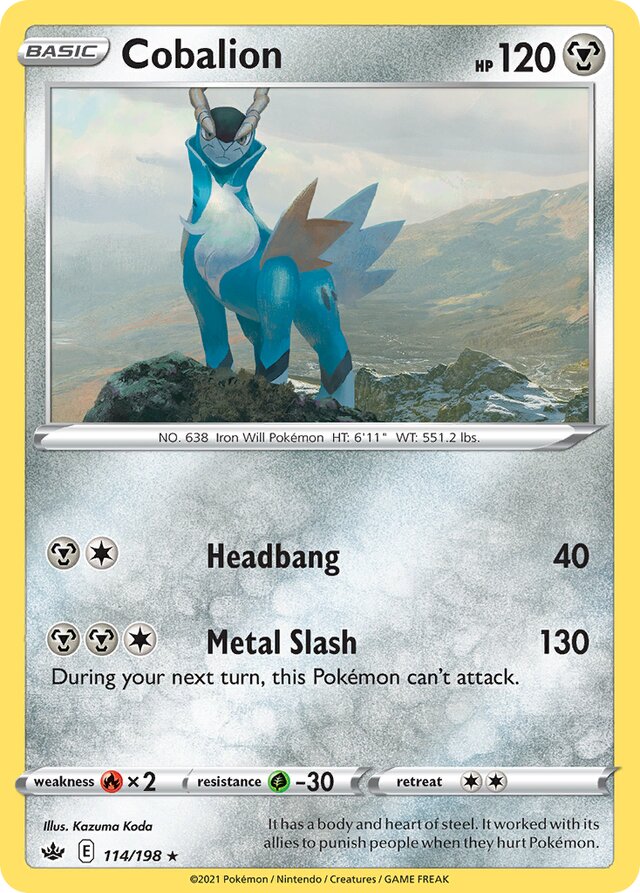 114/198 Cobalion CRE Rare Holo