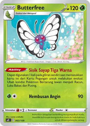 Butterfree (Strength V Starter Deck 003/159)