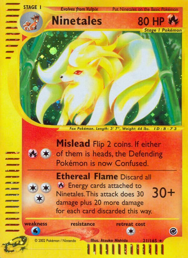 21/165 Ninetales EX Rare Holo
