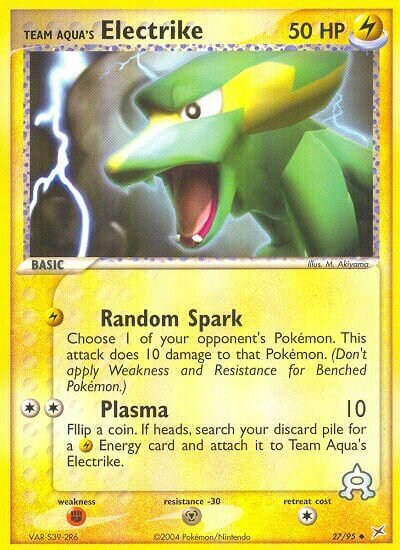 27/95 Team Aqua's Electrike MA Uncommon
