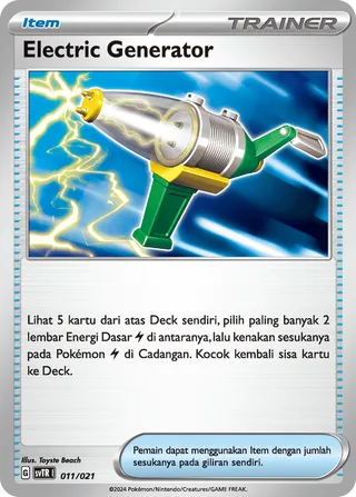 Electric Generator (Miraidon ex Tactics Deck 011/021)