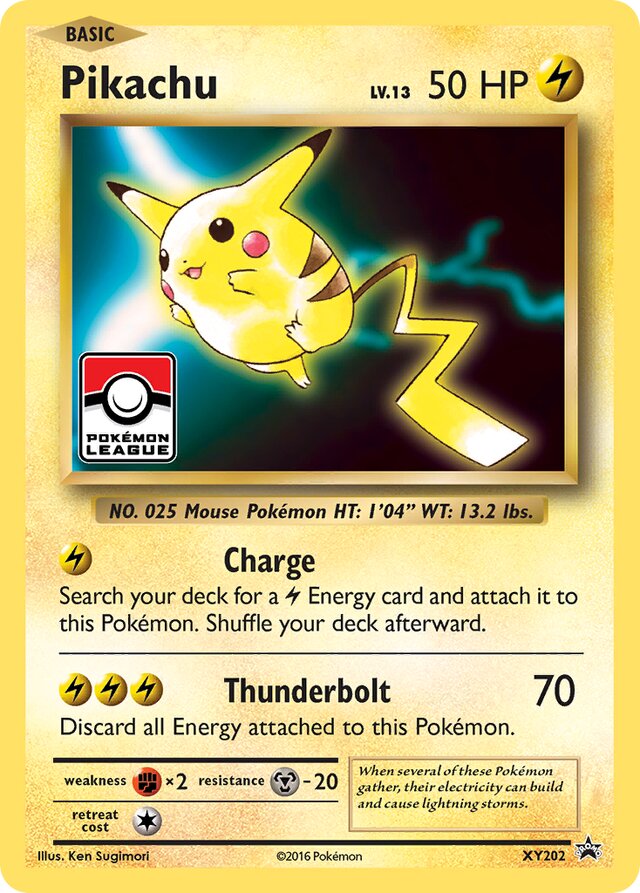 Pikachu XY Black Star Promos XY202 PROMO