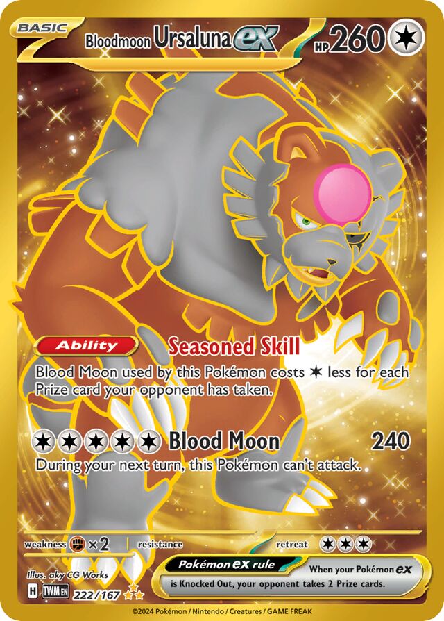 Bloodmoon Ursalunaex Twilight Masquerade 222/167 Hyper Rare