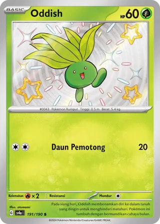 Oddish (Shiny Treasure ex 191/190)