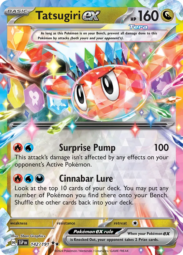 142/191 Tatsugiriex SSP Double Rare